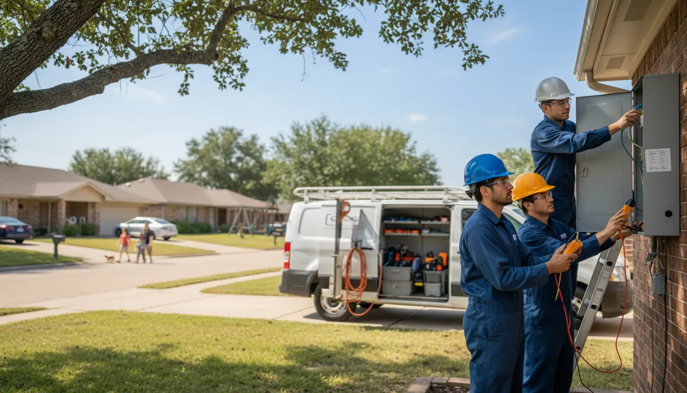 Certified electrician providing emergency electrical services in Trimble, OH